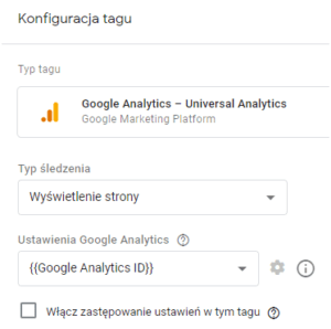 Dane w Google